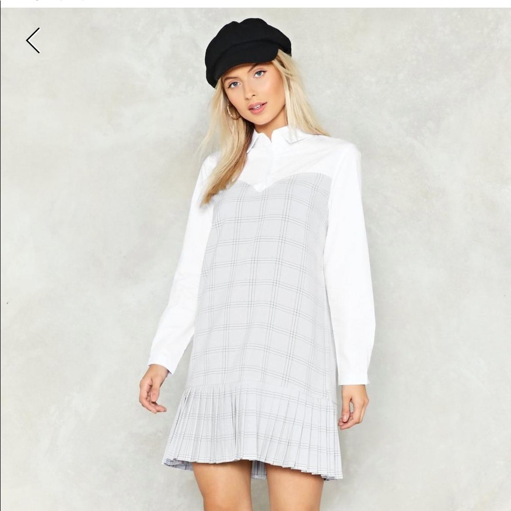 Nastygal schools out shirt dress